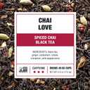 Tiesta Tea - Chai Love, Loose Leaf, Spiced Chai Black Tea, Premium Blend, High Caffeinated, Make Hot or Iced & Brews Up to 50 Cups, 4 Ounce Refillable Tin