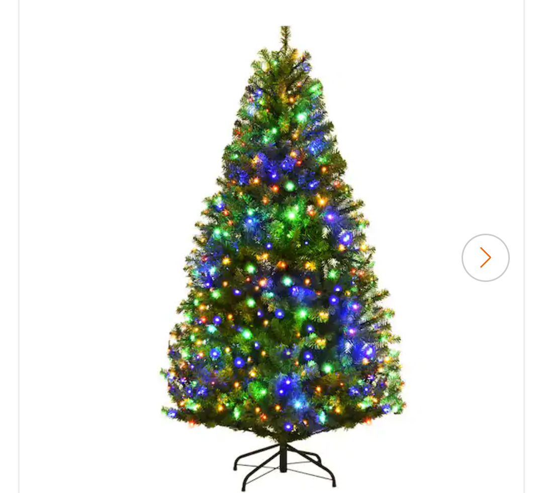 5 ft. Pre-Lit Artificial Christmas Tree with 150 LED Lights