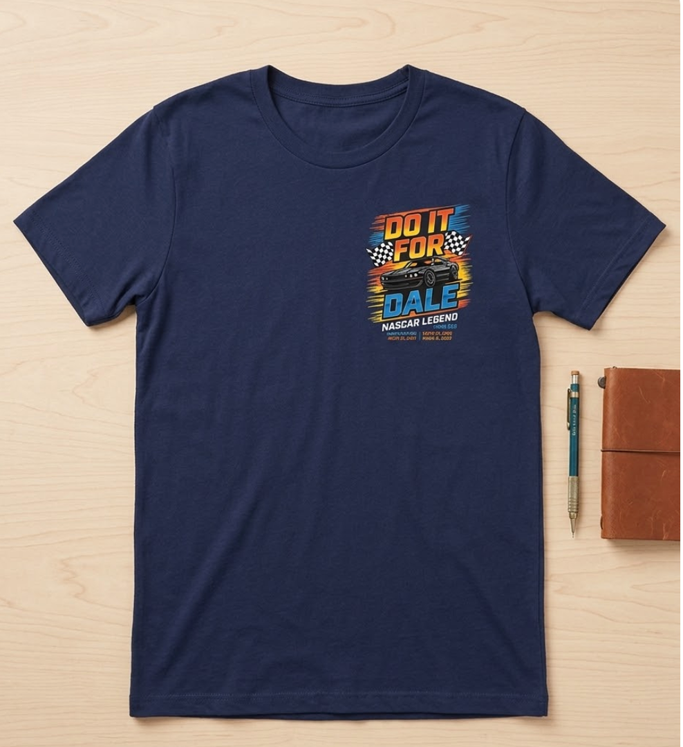 Do it For Dale Female T-shirt Navy Size Medium