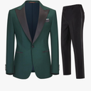 Men's 2 Piece Suit Set,One Button Slim Fit Formal Wedding Prom Tuxedo Suits,Solid Blazer & Pants Small