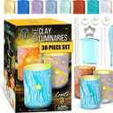 JOiFULi DIY Clay Luminaries Clay Craft Kit Gifts for Kids Girls Boys Teens for Kids Age 8 9 10 11 12