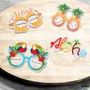 KatchOn Luau Glasses - Pack of 12 | Photo Booth Props, Aloha Party Decorations