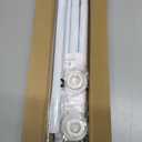 Tension Curtain Rod 30 To 63 Inch White Tension Rods Adjustable Spring Loaded Curtain Rods 7/8" Curtains Rods No Drilling Tension Rods For Windows Bedroom Closet Doorway Door