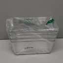 Set of 4 Clear Plastic Storage Bins With Handles, Containers To Organize Pantry, Fridge, Cabinet, Kitchen, Countertop, Closet, Cupboard, Home Organization and Storage