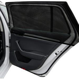 Car Window Shades, 2 Pack Breathable Mesh Side Sun Stretch Screens for Baby/Camping Heat Block UV Protection, Back Covers Car, Truck, SUV, Van, Large 49"x22"