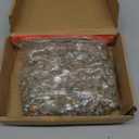 GasSaf Clear Fire Glass Beads for Outdoor Fire Pit, Fireplace, Replaces Existing Gas Logs & Lava Rocks, 3/4 Inch Glass (10 Pound) (Crystal Clear Luster)