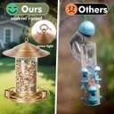 LBTING Bird Feeder for Outside, Squirrel Proof Bird Feeder, Wild Bird Feeders for Hanging Outdoor Garden Yard, Metal Acrylic Lantern-Shaped