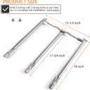 DELSbbq 69787 Grill Burner Tubes for Weber Spirit 300 Series and Spirit II 300 Series, Spirit E310 E320 E330 S310 S320 S330 SP330 Gas Grills with Up Front Controls, Stainless Steel 304, 18 Inch