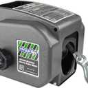 Trailer Winch,Reversible Electric Winch, for Boats up to 6000 lbs.12V DC,Power-in, Power-Out, and Freewheel Operations,30% Higher winching Power Than Regular 6000 lbs Winch (5000lbs Marine)