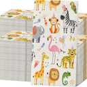 200 Pcs Forest Animals Napkins Safari Animal Napkin Woodland Birthday Guest Hand Towels Paper Decorative Jungle Luncheon Paper Towels for Guest Paper Napkin for Baby Shower Party Decorations