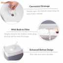 MontNorth Collapsible Wash Basin 9L, Foldable Dish Tub with Drain Plug, Portable Collapsible Dish Basin, Camping Sink for Washing Dishes, Laundry & Kitchen Use, Gray