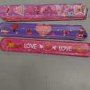 Thuodo Valentines Day Slap Bracelets with Colorful Hearts for Birthday Gifts for Kids Party Supplies Favors Classroom Exchange Birthday Giveaways Game Prizes Kids Party Favors