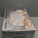 Kikcoin 22 PCS Nonstick Baking Pans Set, Stackable Bakeware Sets with Silicone Handles, 450F Oven Safe Baking Sheet Set, Easy Release Cookie Sheets for Baking, Cream