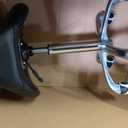 Antlu Saddle Stool Rolling Chair for Medical Massage Salon Kitchen Spa Drafting,Adjustable Hydraulic Stool with Wheels (Without Backrest, Black)