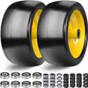 13x6.50-6 Zero Turn Mower Front Tires with 5.5"-7.5" Centered Hub,13x6.5-6 Flat Free Lawn Mower Tires for Commercial Grade Lawn,13x6.50-6 Lawn Mower Tires Flat Free