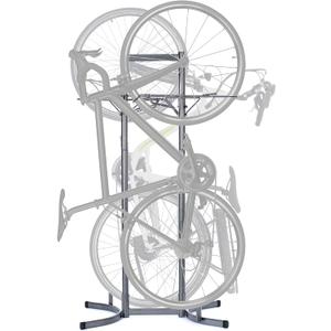 Delta Cycle & Home Heavy Duty 2-Bike Upright Stand for Two Bikes - Lightweight Freestanding Bike Storage Rack - Tool-Free Adjustable Bike Stand for E-Bikes and Mountain & Road Bikes (HDRS6200)