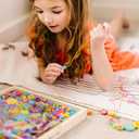 Melissa & Doug Created by Me! Bead Bouquet, Deluxe Wooden Jewelry Making Kit, 220+ Bright Colored Beads & Cords, DIY Necklace & Bracelet Making Kit, Arts & Crafts Toddler Toys for Kids Ages 4+