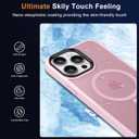 MOCCA Strong Magnetic for iPhone 12 Pro Max Case,[Compatible with Magsafe][Glass Screen Protector+Camera Lens Protector] Slim Thin Shockproof Cover Phone Case for iPhone 12 Pro Max 6.7", Pink