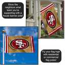 San Francisco 49ers Logo Flag Gold and Banner