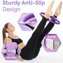 Home Pilates Essentials Kit for Women, Pilates Equipment Workout Set with Pilates Ball,Pilates Bands & Accessories, Pilates Ring Set for Beginners Home Workout with Guide (purple)