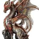 PTC 10 Inch Steampunk Inspired Mechanical Dragon Statue Figurine