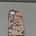Generic Case for iPhone 14 for iPhone 13,Camo Camouflage Deer Phone Case for Men Girls Boy Kids Women,Dual-Layer Hard Shell Silicone Cover Shockproof Protective Case for iPhone 14/13