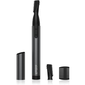 Upgraded Eyebrow Trimmer for Men, Precision Detailer, Battery-Powered Eyebrow Razor with Rinseable Blade, Facial Hair Trimmer with Comb, Compact Pen-Size, Safe Painless Shaver