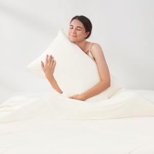 Cozy Bliss Cooling Pillow Cases for Hot Sleepers, Q-Max>0.4, King Size Set of 2, Soft & Silky Pillow Covers with Envelope Closure,Gift, Off-White, 20x36 Inches