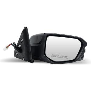 Passenger Side Mirror Compatible with 2016 2017 2018 2019 2020 2021 Honda Civic Sport Touring Sedan Coupe Mirror with Camera Turn Signal Heated Power Black(13 Pins)