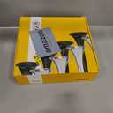 FARBIN 4 Trumpet Air Horn 12/24V Train Horn 178DB Truck Air Horn Super Loud Air horn with Electric Solenoid Universal for Train Truck SUV Boat Metal Black(black Parallel 4-tube 12/24V)