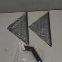 Qeke Corner Shower Shelves, 10 Recessed Tile Shower Shelf Matte Black, 304 Stainless Steel Grout in Corner Tile Bathroom Shelves, No Drilling, 2 Pack