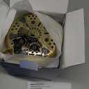 MakeFit Filtered Shower Head - High Pressure Rain - Shower Head with filter for Hard Water - Luxury 7 Settings Adjustable Water Filter Showerhead (Gold)