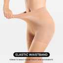 MANZI 2 Pairs Footless Sheer Tights for Women Tummy Control 30 Denier Figure-Shaping Leggings and Dance Tights, L