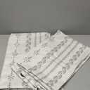 BGment Boho Curtains for Living Room 2 Panels, Grey Farmhouse French Country Vintage Floral Botanical Cottage Core Light Filtering Semi Sheer Linen Curtains 84 Inches Long, Each Panel 52 Inches Wide