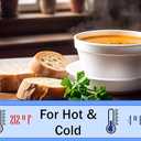 Mr Miracle Foam Bowl with Lid for Hot and Cold Foods  4 Ounce Disposable Soup Container with Vented Lid, Great for Ice Cream, Yogurt, Soup, Takeout [50 pack]