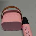 Mini Karaoke Machine for Kids Adults, Portable Bluetooth Speaker with 2 Wireless Microphones, Trendy Birthday Gifts Toys for Girls Ages 3, 4, 5, 6, 7, 8, 9, 10+ Years Old Home Family Party (P-ink)