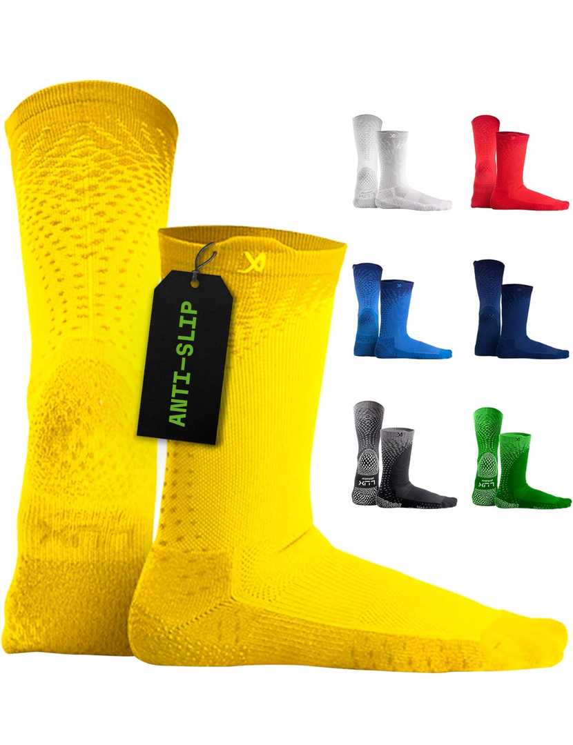 LUX Sports ProCleat Performance Grip Socks GripArray™ - Athletic Socks for Performance Sports - Grip Socks for Men and Women