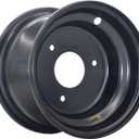 7" Wheel Rim with 3 Holes Fits for Most of 110-125cc Go-Kart, ATV, Taotao 16x8-7 Tire(Black)