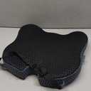 Soft Dense Memory Foam Car Seat Cushion for Driving - Seat Cushion for Car Seat Driver with Wedge Design & Raised Back to Broaden Vision, Provides Comfort for Lower Back & HIPS (Passenger Use Too) (Black)