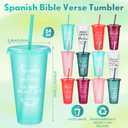 Funnymoom 96 Packs Spanish Christian Cups, Red,Pink,Green,White