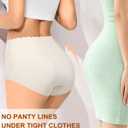 ASIMOON Womens Underwear High Waisted No Show Seamless Panties Full Coverage Tagless Plus Size Briefs Ladies 4 Pack (M)
