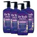 Dr Teal's Body Wash with Pure Epsom Salt, Sleep Blend with Melatonin, 24 fl oz (Pack of 4)