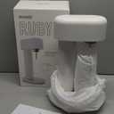 Mysoda Ruby 2 Sparkling Water Maker - Soda Streaming Machine Silent Carbonated Water Machine Robust Long-Lasting Aluminum Soda Maker 1L Water Bottle Without CO2 Cylinder - White Copper Soda Machine