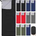 Macarrie 12 Pack Camping Sleeping Bags for Adults Homeless Bulk Cold Weather Kids Sleeping Bag Lightweight Waterproof Compression Sack for Backpacking Traveling Hiking Outdoor Shelter (Bright Color)