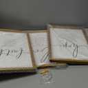 Houmury Set of 3 Framed Farmhouse Bible Verses Wall Decor Sign 11x14 Christian Faith Scripture Wall Art for Home Living Room Bedroom Wall Decor (11"x14" Brown)