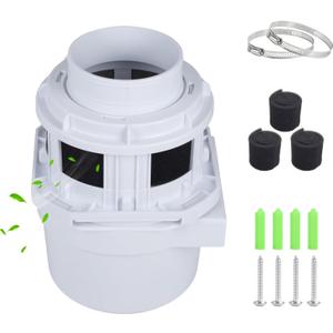 VIWINVELA 2026 Exclusive 3-in-1 Indoor Dryer Vent Kit - Dryer Lint Catcher Box Water Filter Bucket - Indoor Dryer Lint Trap for Electric Dryer | White No Duct Included