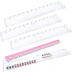 Mahjong Racks with Magnetic Pushers,Scalloped Magnetic Racks Mahjong, 20inch