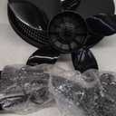 Lasko Oscillating Cyclone Pedestal Fan, Adjustable Height, Timer, Remote Control, 3 Speeds, for Bedroom, Living Room, Home Office, 18", Black, 1843