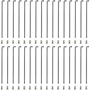 S SENQI Bicycle Spokes Electric Bicycle E-Bike Tricycle Wheel 13G 2.2mm Steel 90mm-305mm with Copper Cap 72 pcs Black