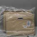 Roobyl 17" Large Collapsible Storage Bins with Lids, Stackable Closet Organizers with PU Handle and Labels, 3-Pack Decorative Fabric Storage Boxes for Home, Bedroom, Closet, Office, Nursery(Beige)